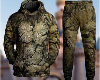 Sudadera con capucha de Guardianes de la Galaxia, sudadera con disfraz de Groot, disfraz de cosplay 3D de Halloween, camiseta con estampado completo de personajes de la película