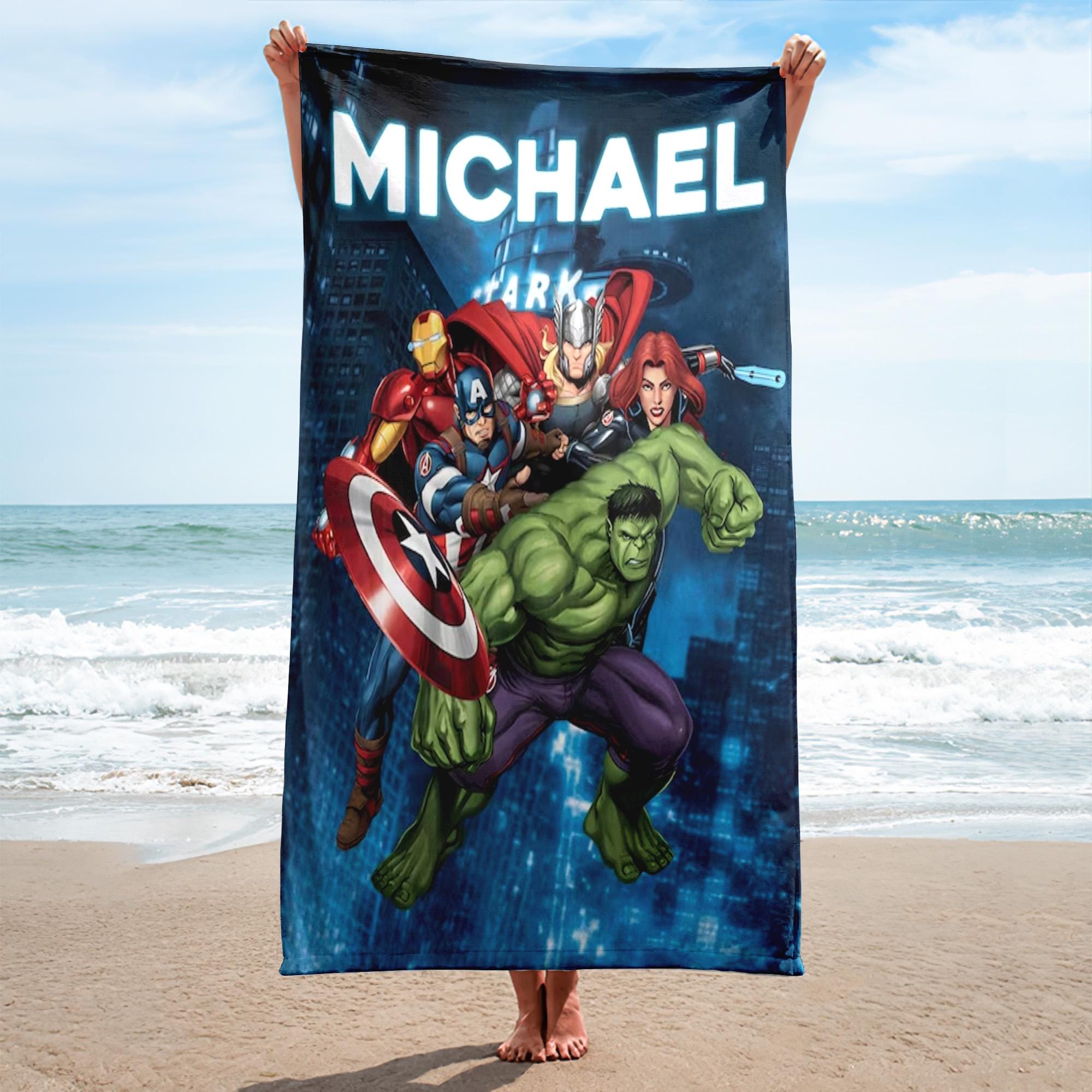 Bath Towels Iron Man Towel Marvel Iron Man The Hulk Kids Bath