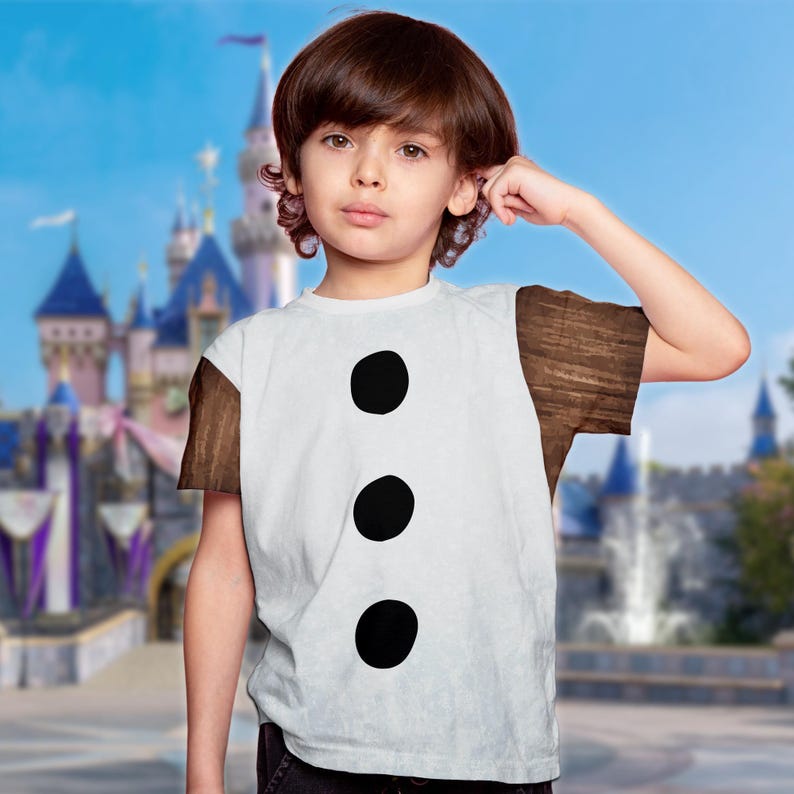 Olaf Snowman 3D Adult Kid T-shirt, Frozen Movie All Over Print Shirt, Olaf Snowman Frozen T-shirt, Olaf Character Aladdin Movie T-shirt Gift image 4