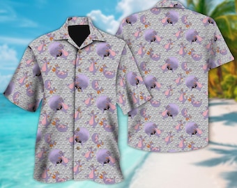 Disney Figment Button Up, Figment Epcot Hawaiian Shirt, Figment Dragon 3D All Over Print Hawaii Shirt, Birthday Gift For Kid Adult Holiday