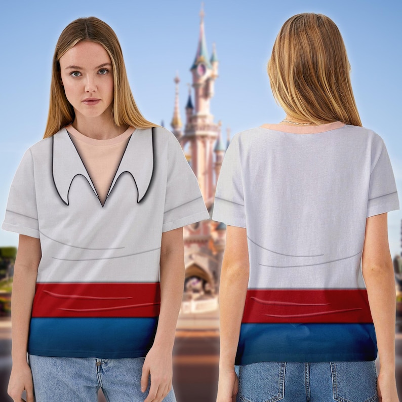 The Little Mermaid Halloween Costume 3D Shirt, Prince Eric Cosplay Costume Tee, Halloween Costume For Family Group T Shirt, Gift For Him imagem 3