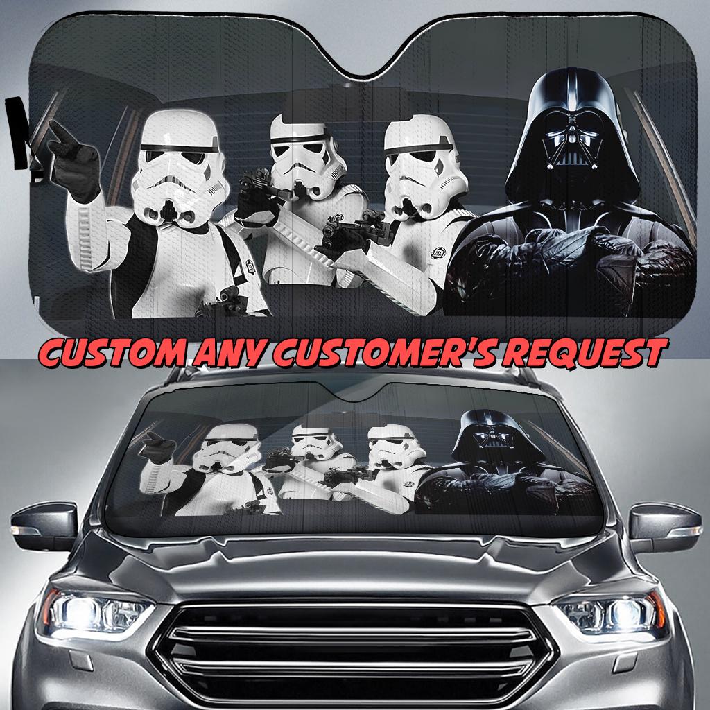 Screen Shade STAR WARSデザイン Personalize Starwars Sunshade Windshield, Custom Request