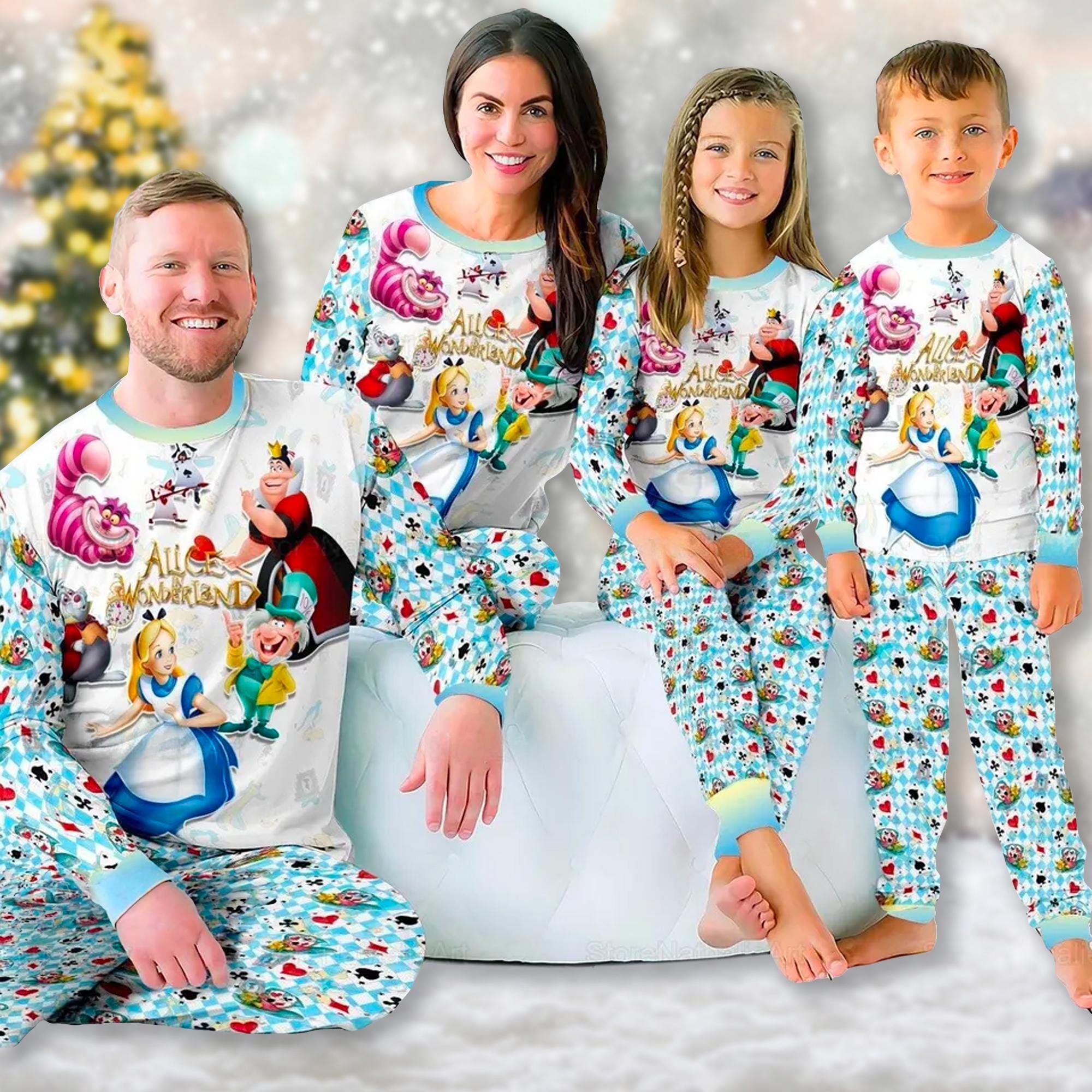 Alice in Wonderland Pajamas Etsy Canada