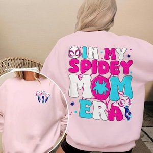 Personalized In my Spidey Mom Era Shirt, Spider Hero Mom Shirt, Funny Mother's Day Gift For Mom, Ghost Spider Women Shirt, Mom Birthday Gift image 1