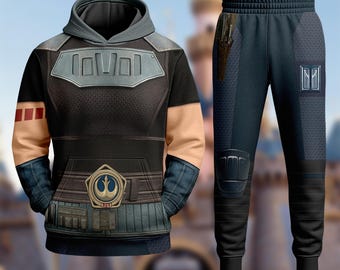 Wdw Cara Dune Halloween Costume Hoodie, The Mandalorian Starwars Cosplay Costume T-shirt, Star Wars Superhero Group Family Matching Shirt