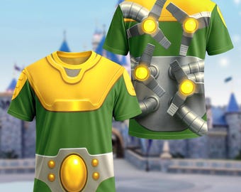 Disney Doc Ock Long Sleeve Shirt, Spidey and His Amazing Friends Costume, Animated Series Outfits, Doctor Octopus Cosplay, Disney Sweatshirt