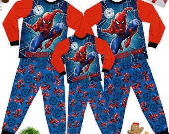 Marvel Spiderman Christmas Pajamas Set, Spiderman Superhero Family Matching Pajamas, Hero Marvel Christmas Party Tee, Spider Marvel Shirt