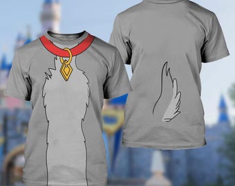 Disney The Tramp 3D Hoodie T-Shirt, Lady And The Tramp All Over Print Shirt, Costume Sweatshirt, Tramp Dog Cosplay Costume Hoodie