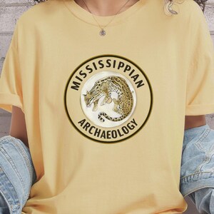 Mississippian Archaeology Ocelot (Jaguar) Gorget Comfort Colors Tshirt