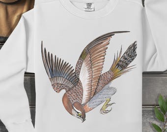 Bird of Prey (Goshawk) -  on Comfort Colors Sweatshirt
