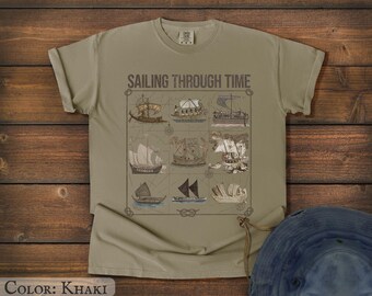 Sailboats in Ancient History - Comfort Colors Tshirt