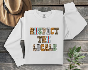 Respecteer het lokale dierenpatroon op Comfort Colors-sweater