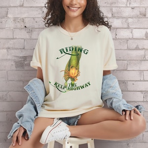 Riding the Kelp Highway T-Shirt, Kelp Crab Gift, Marine Biology Tee, Ocean Scientist TShirt, Pacific Ocean Nautical Theme, Comfort Colors TS
