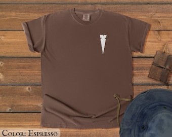 Cahokia Point Arrowhead - Embroidered Art - Comfort Colors Tshirt