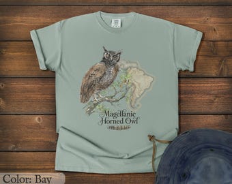 Magelhaense gehoornde uil - T-shirt met comfortkleuren