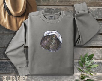 Mussel on Comfort Colors Sweatshirt