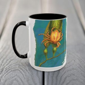 Kelp Crab Mug, Pacific Ocean Kelp, Crab Lovers Gifts, Marine Life, Kelp Highway, Beach Life, Natural Science Art