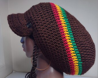 Rasta Tam With Brim - Etsy Australia