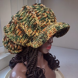 Cappello L Mushroom / 30+ colori / Puffy grande Applejack anni '70 cappelli hippie da strillone cappelli rasta per dreadlocks locs dreads grandi tam con tese