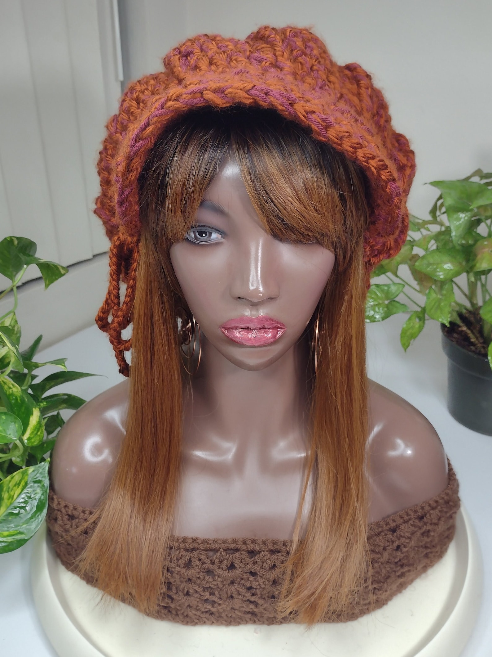 Crochet Newsboy Hat, Dark Green Mushroom Style Applejack Cap - Etsy