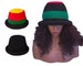 Roll Brim Rasta Bucket hat Rolled brim hats for locs Rastafarian island fashion red yellow green african hat tam full brim dreadlocks 