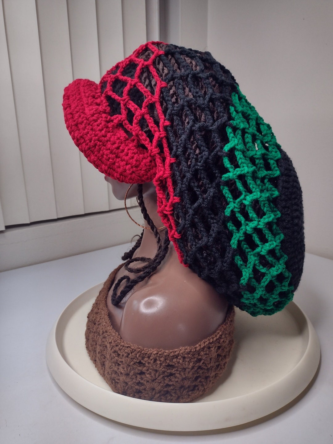 Extra Large XXL Mesh Hat Brim Rasta Hat Big Tam African Hats Etsy