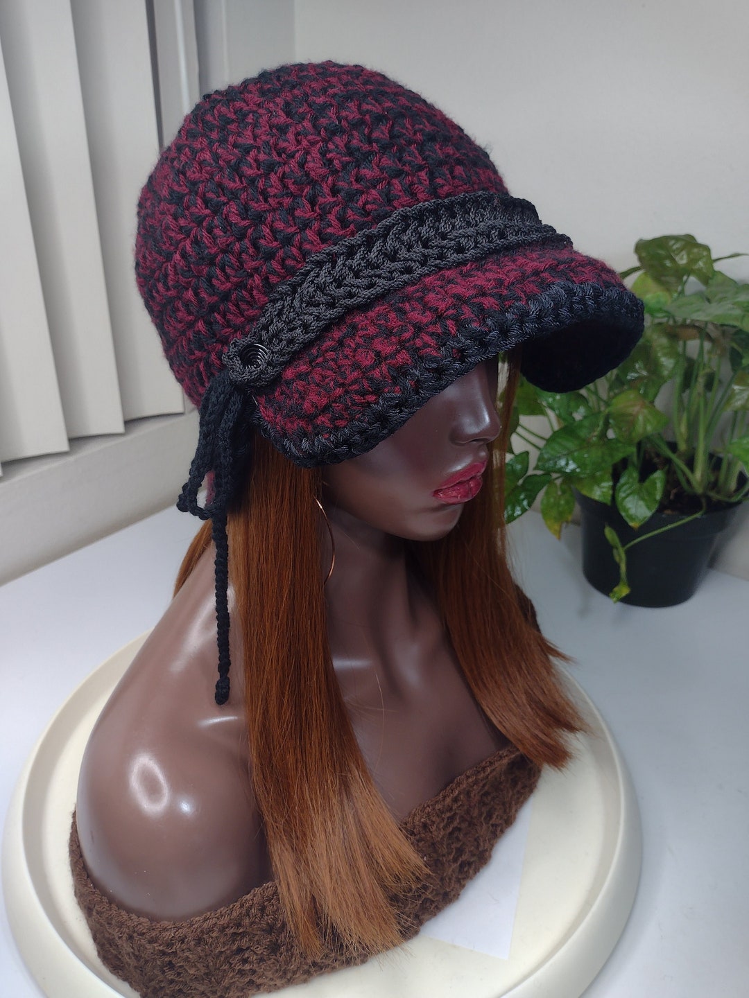 Black and Red Soilder Army Hat / 30 Colors / Burgundy Brown Cadet Hat ...