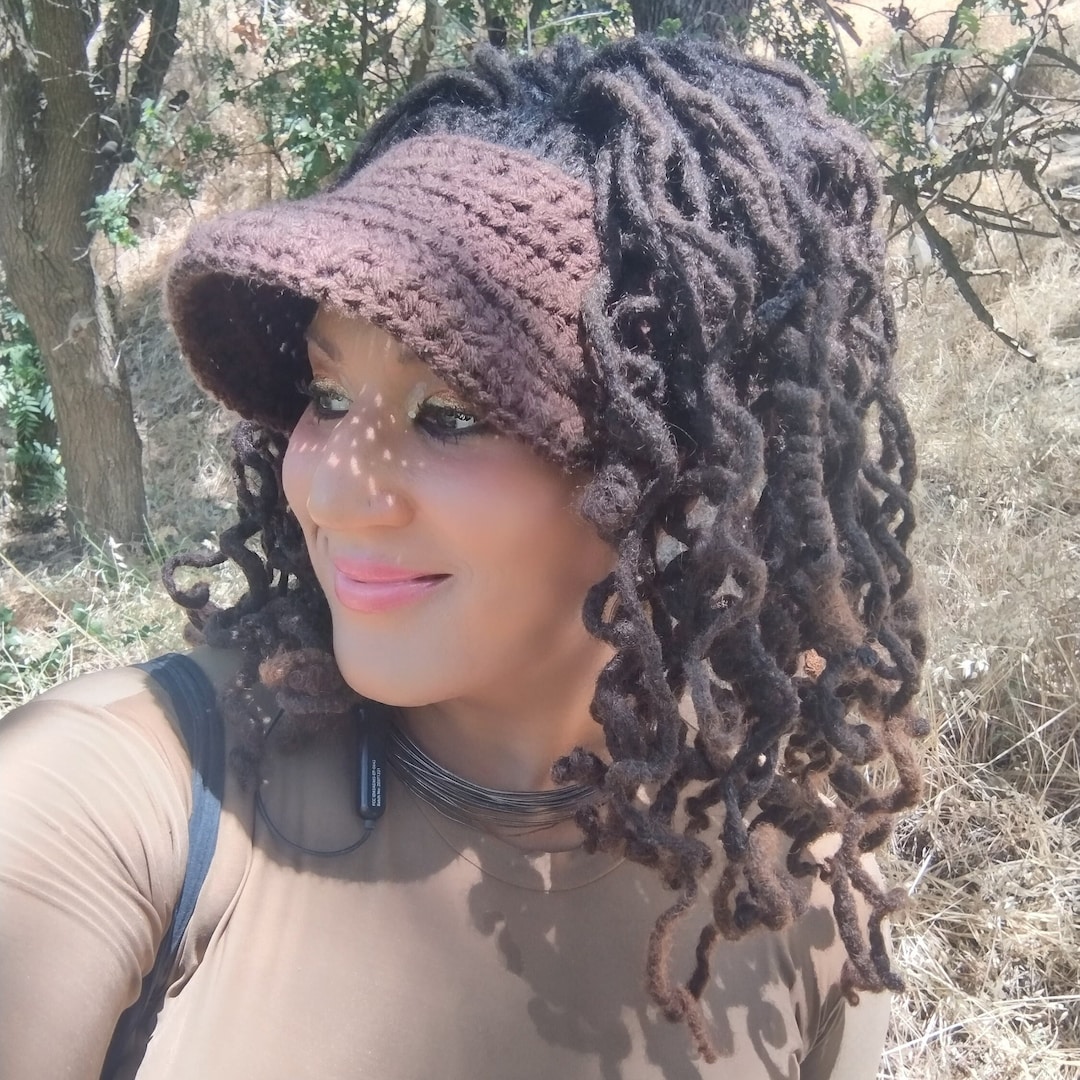 Light Mega Visor / 30 Colors / Tall Hat Dreads Hats for Long Locs Hats