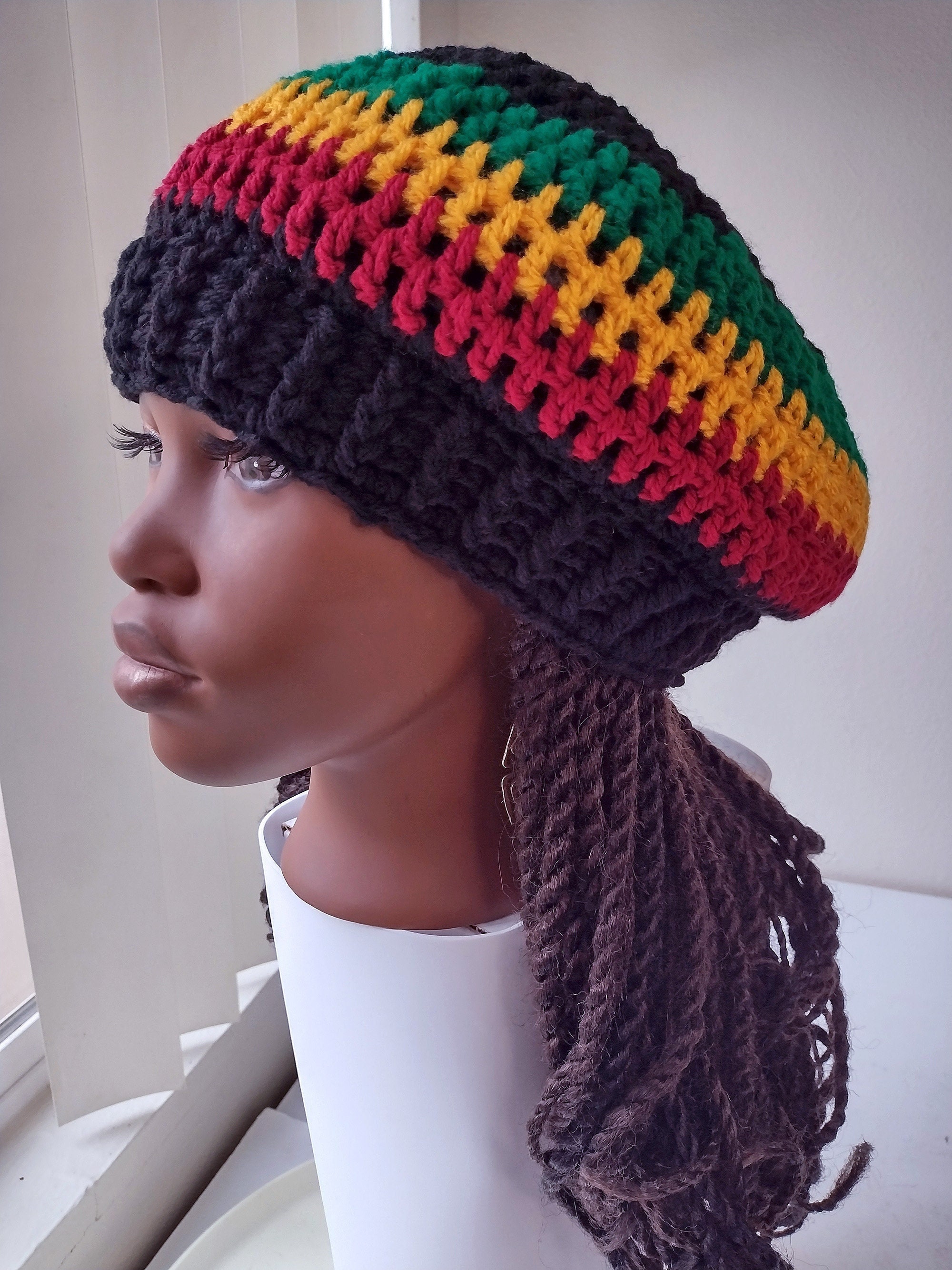  FOMIYES 1 Set Detachable Wig Cap Gold Hat Natural Hair Wig  Winter Hats for Women Rasta Hat with Wig Hair Extension Hat Long Hair Wigs  Cap Beanie with Hair Attached