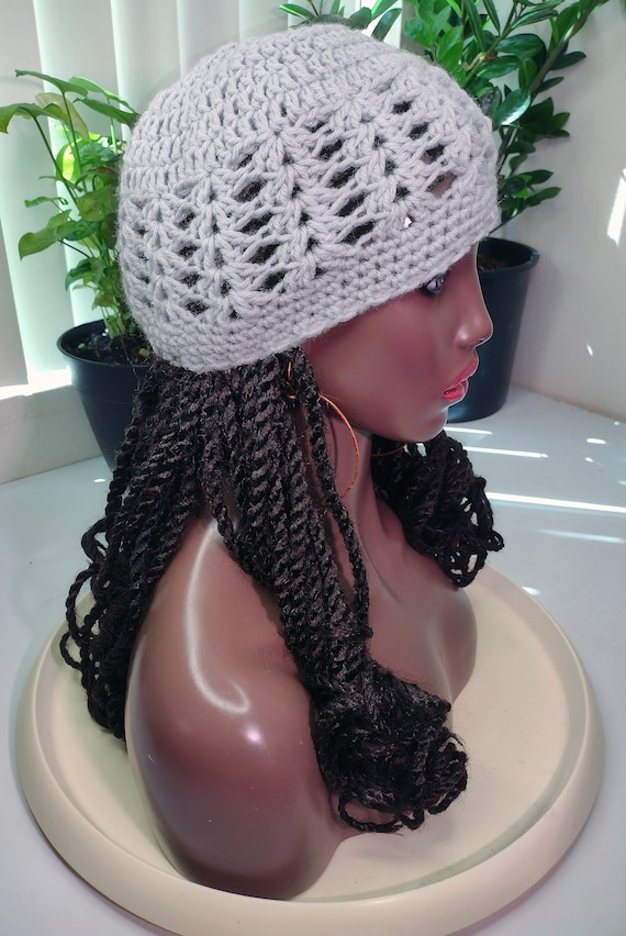 Crochet Snoodie Cap: 90s Style Dreads/locs Hat - Acrylic Blend - Etsy