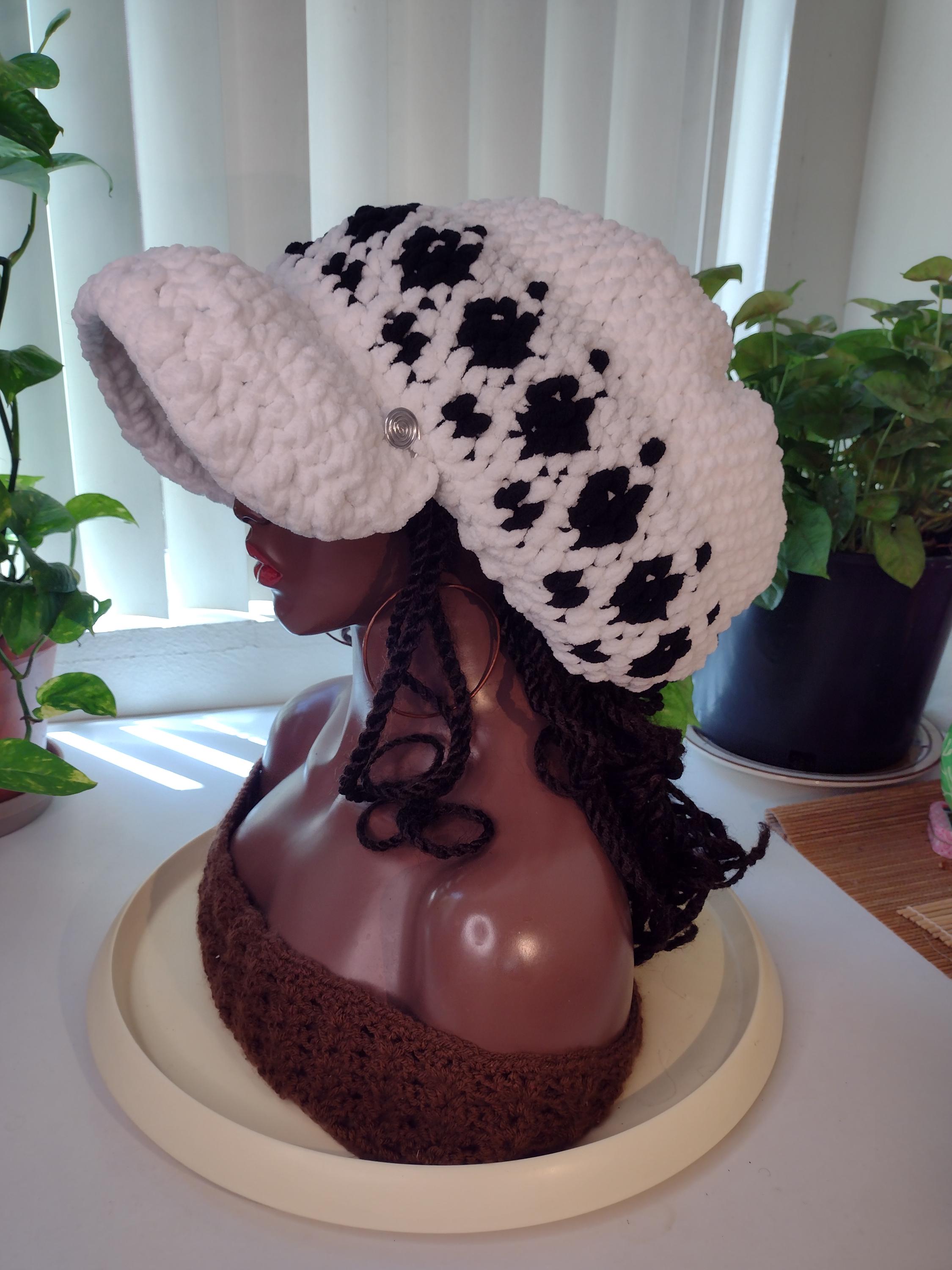 Trafalgar Law Inspired Mushroom Hat, Dreadlock Tam With Satin Edge