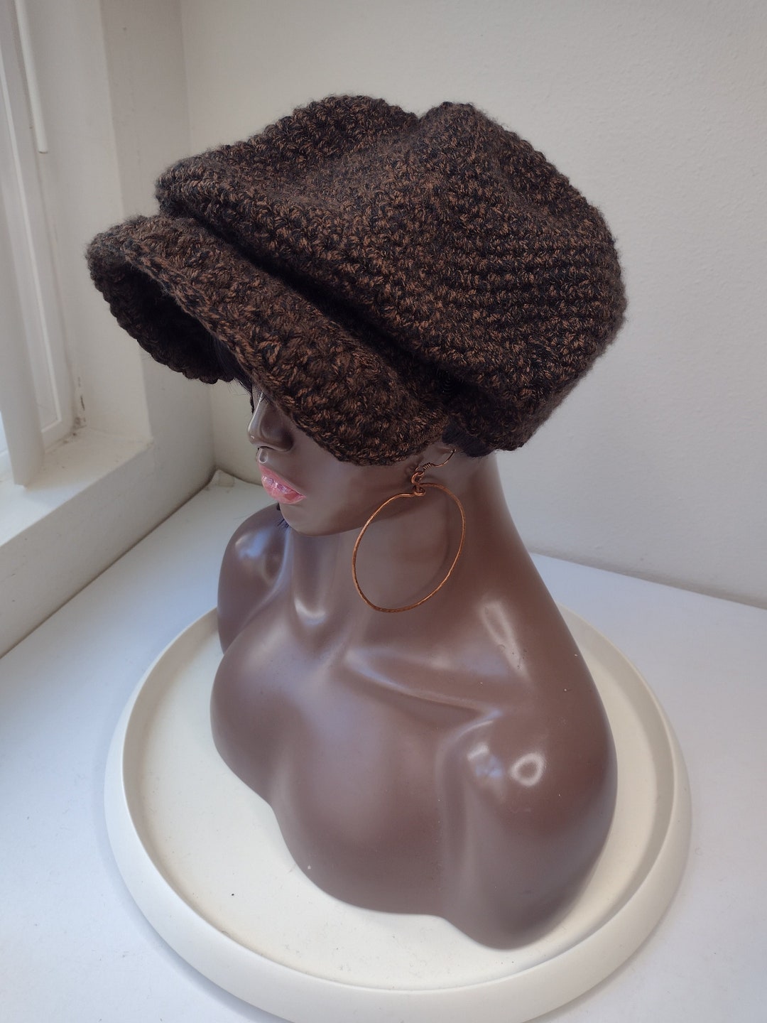 Newsboy Cap Flat Cap Mens Flat Caps Herringbone Linen Wool Tweed