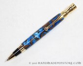 HANDMADE pen - quot Where are my nuts quot acrylic with 10kt GOLD in Parker Duofold Style