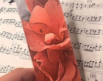 Marcador de flores rosadas