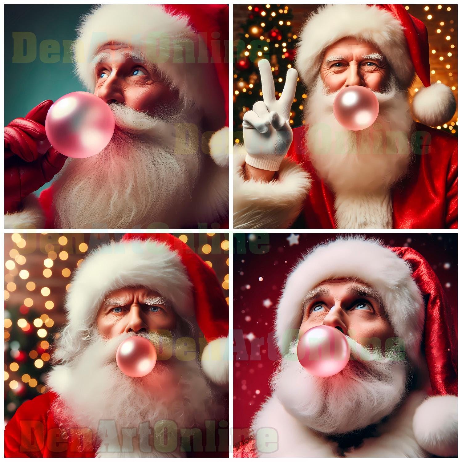 Santa Christmas Blowing Bubble, Funny Santa 34 JPG, Blowing Bubbles ...