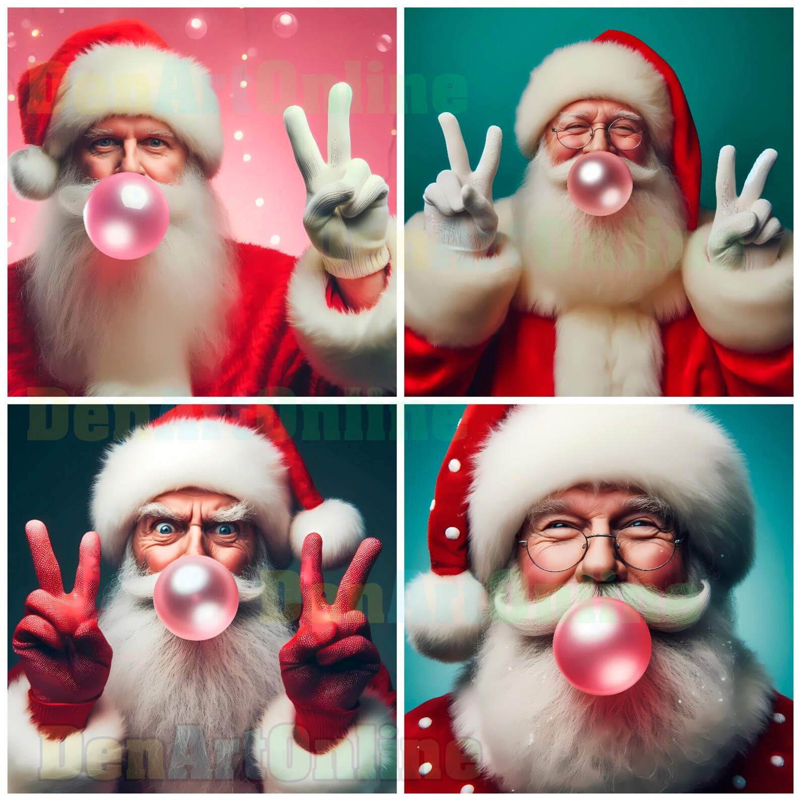 Santa Christmas Blowing Bubble, Funny Santa 34 JPG, Blowing Bubbles ...