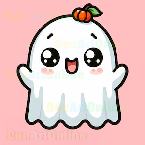3 divertenti fantasmi di Halloween Png, fantasma carino kawaii, bougie png, fantasma bougie, adesivo png, png di tendenza, regalo di Halloween, bellissimo fantasma carino