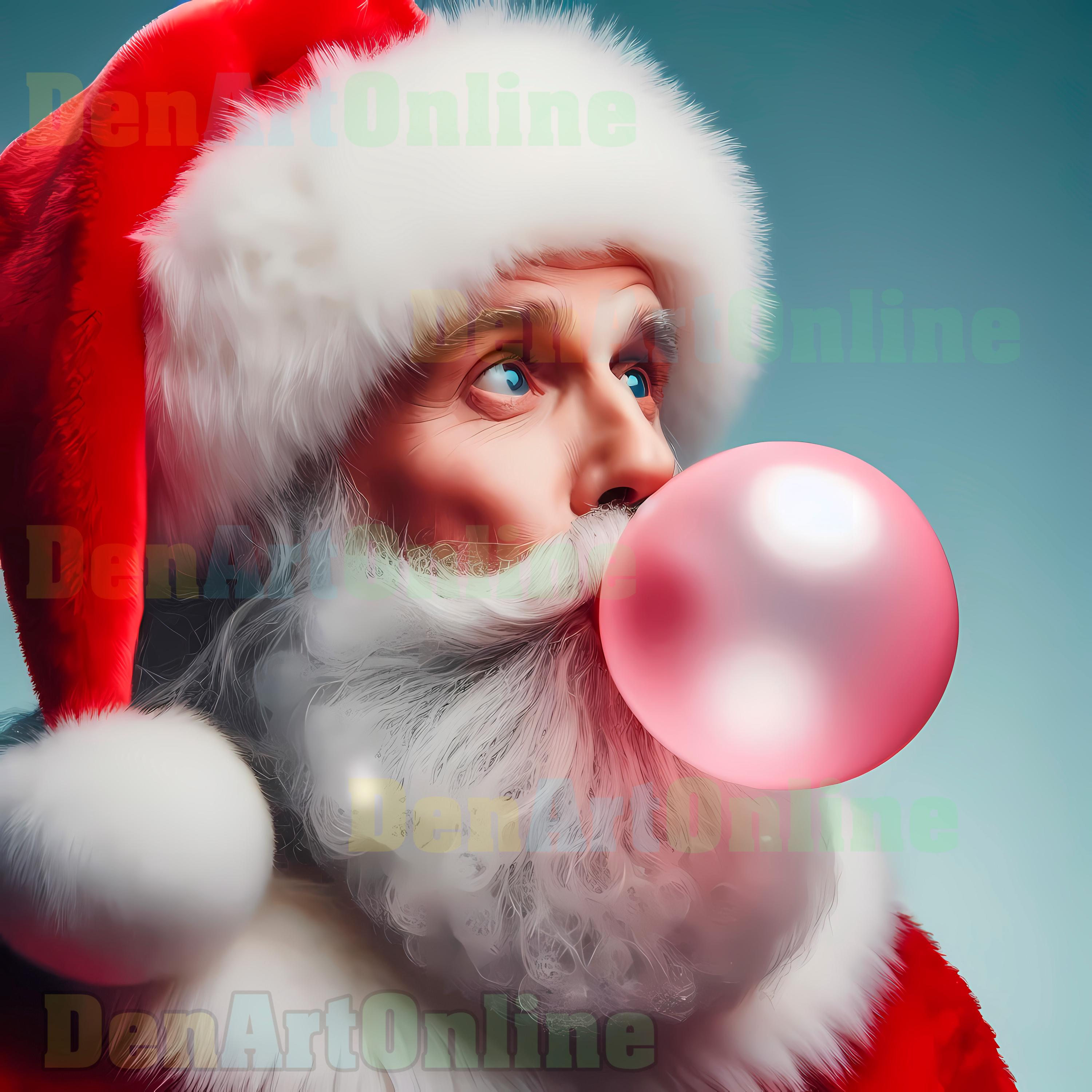 Santa Christmas Blowing Bubble, Funny Santa 34 JPG, Blowing Bubbles ...