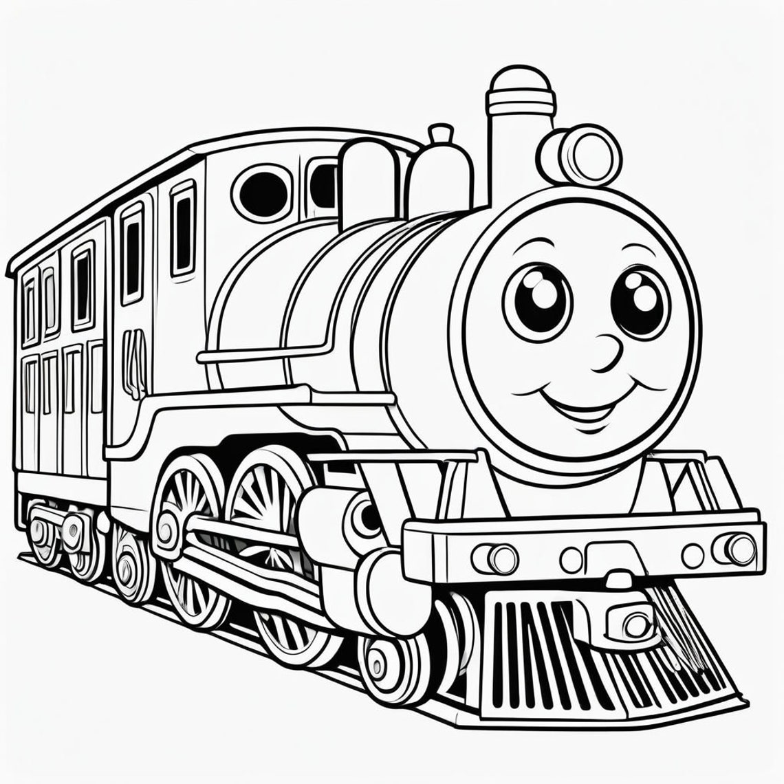 Trains Printable 25 Coloring Pages, Trains Coloring Book 25 Train