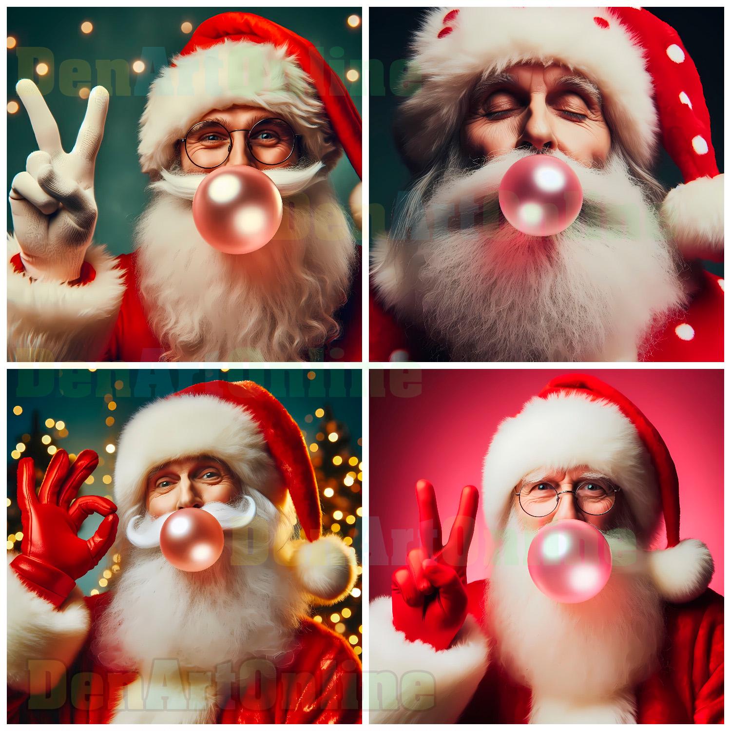 Santa Christmas Blowing Bubble, Funny Santa 34 JPG, Blowing Bubbles ...