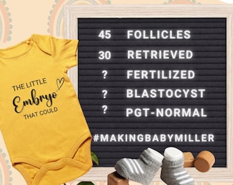 IVF Pregnancy Announcement: Social Media Reveal, Editable Template (Digital)