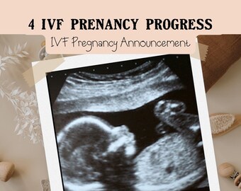 IVF Pregnancy Announcement: Editable Social Media Template (Digital)