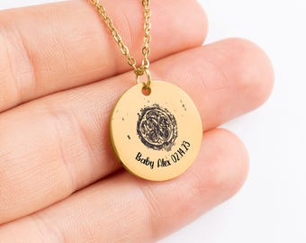 【Remake】sukull motif necklace Embryo Personalized IVF Embryo Keepsake Necklace: in Vitro Fertilization
