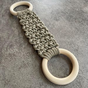Crochet Towel Holder - Kitchen Towel Holder - Crochet Towel Topper - Towel Ring - Towel Holder - Kitchen Decor - Olive Green Towel Ring