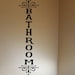 Bathroom Wall Decal Vertical Bathroom Decal, Bathroom Wall Decor ...