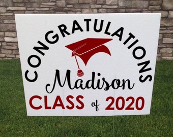 Graduation Yard Sign Etsy