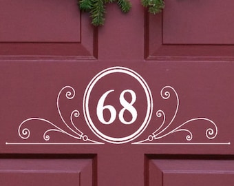 New Home Owner Gift, Custom Housewarming Gift, Front Door Number Decals House Door Decal House Address Decal, Street Address Number Decal