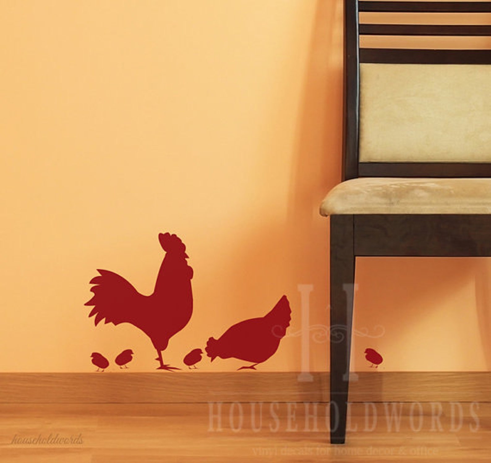 Chicken Wall Decal Farmhouse Chicken Decal Farmhouse Wall Etsy