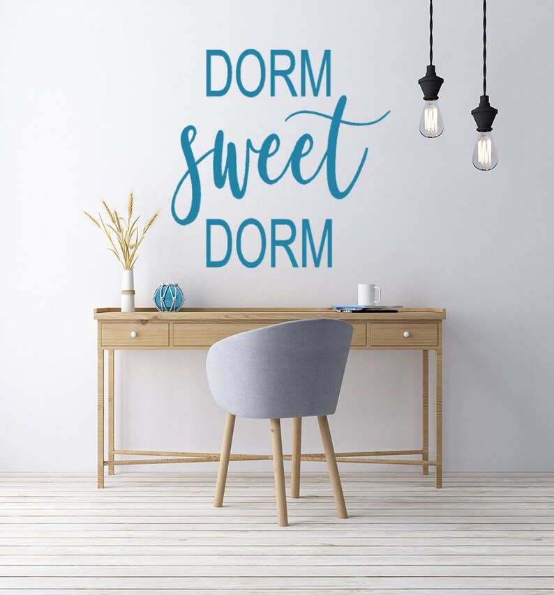 Dorm Sweet Wall Decal College Decorations