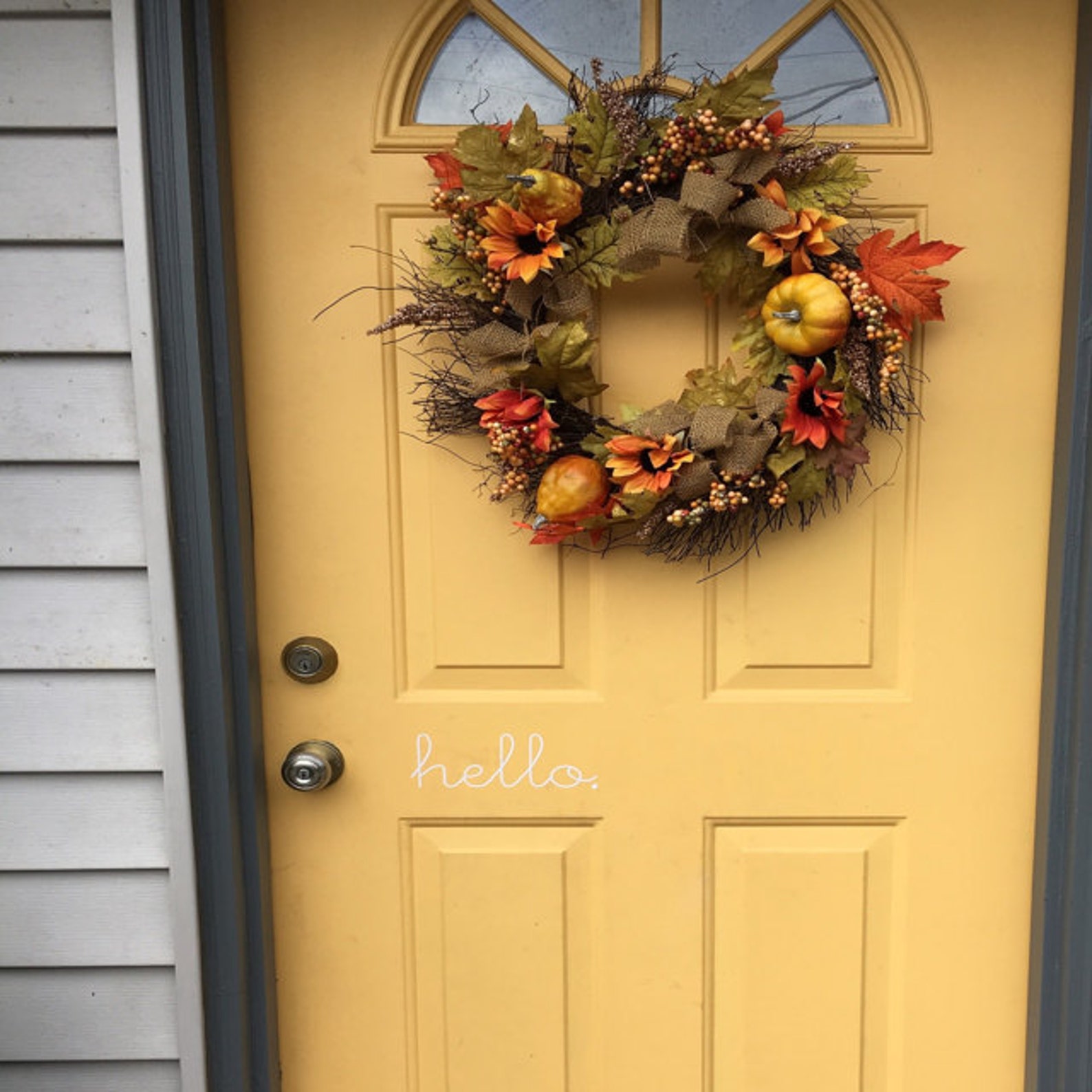 Hello Decal Door Decal Front Door Decals for Home Etsy Australia